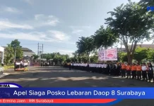 Apel Posko Angkutan Lebaran 2026 Daop 8 Surabaya