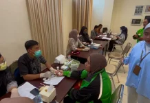 Seribu Ojek Online Ikuti Program Cek Kesehatan Gratis