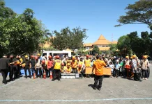 Antusiasme Pengunjung Museum Mpu Tantular Ikuti Simulasi Kebencanaan