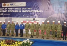 Bersama Naval Group, PT PAL Gelar Seremoni First Steel Cutting Scorpene