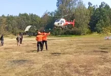 BPBD Jatim Kerahkan Helikopter Padamkan Karhutla Gunung Ijen