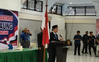 Pelantikan Pejabat Kapitaluang, Bupati Sangihe Soroti Tata Kelola Kampung