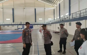 PAM Obvit Polda Sulut Gelar Risk Assessment Taekwondo Bupati Sangihe Cup