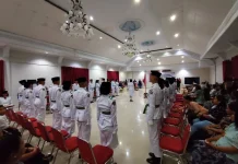 Bupati Michael Thungari Resmi Kukuhkan 30 Paskibraka Kabupaten Sangihe