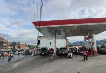 Suasana Antrean SPBU di Kawasan Kota Takengon