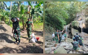 Menembus Sungai dan Bukit, ketika Keringat TNI Menyalakan Asa Energi di Makatara