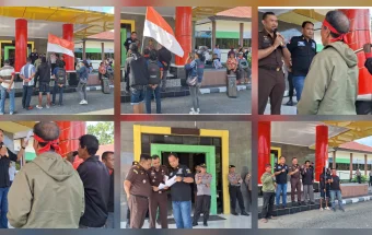 Warga Maririk 'Gembor Dugaan Tipidkor' Oknum Kades di Kejari Talaud