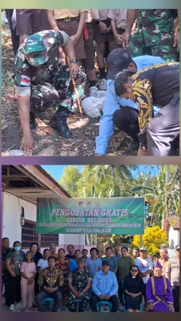 Kodim 1312/Talaud Percepat Mobilitas Warga Kalongan lewat Jembatan Garuda.