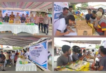 Polres Kepulauan Talaud Gelar Gerakan Pangan Murah Serentak