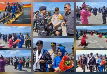 Danlanal Melonguane yang baru Tiba dan Resmi Bertugas di Talaud