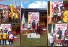 Polsek Lirung Gelar Fun Run 5K Sambut HUT ke-80 Bhayangkara