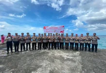 Polres Talaud Gelar Upacara Tabur Bunga Hari Bhayangkara ke - 80