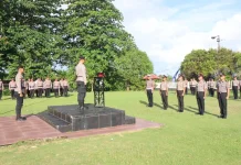 Kapolres Talaud Pimpin Korps Raport Kenkat 26 Anggota Polri