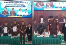 Pemkab Dan Kejari Talaud Teken MoU   Hukum Perdata dan TUN