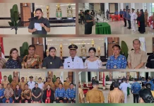 Wabup Talaud Lantik Pjs, Plt Kades, dan Aktifkan Kembali Kades Riung Utara