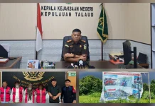 Kejari Talaud Tahan 4 Tersangka Korupsi Lahan SPBU Rp5 Miliar