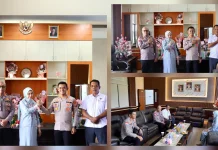 Sinergi Forkopimda, Kapolres Kepulauan Talaud Kunjungi Ketua PN Melonguane