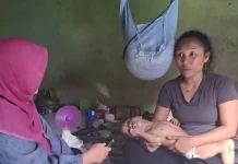 Beras Kuning Jadi Upaya Pencegahan Stunting di Selumit Pantai