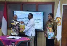 Peyerahan Laporan Pemeriksaan Keungan oleh Pemkab Nduga Kepada BPK