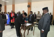 Bupati Lanny Jaya Lantik Tendien Wenda sebagai Sekda Definitif