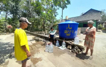 BPBD Sleman Kembali Distribusikan 10 Ribu Liter Air Bersih di Kapanewon Moyudan