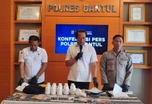 Polres Bantul Ringkus Pengedar Belasan Ribu Pil Sapi
