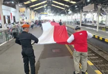 Semarak HUT ke-81 Kemerdekaan Republik Indonesia di Stasiun Yogyakarta