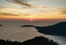 Sunset Indah di Pulau Tiga Sabang Mawang