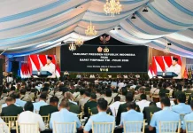 Danlanud RSA Hadiri Rapim TNI Polri 2026 di Istana Merdeka