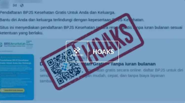 Hoaks: Tautan untuk Pendaftaran JKN Tanpa Iuran Bulanan