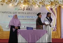 MTsN 1 Sumenep Kukuhkan 105 Siswa Tahfidz dan Qiraah