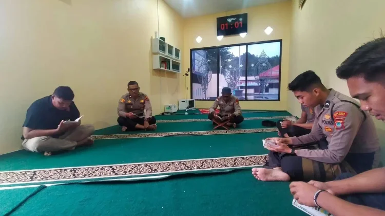 Personel Muslim Polres Sangihe Ikuti Binrohtal