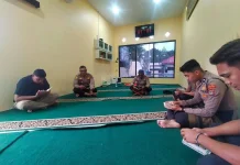 Personel Muslim Polres Sangihe Ikuti Binrohtal
