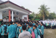 Santri MTsS Plus Bahrul Ulum Padukan Syiar ke Toboali