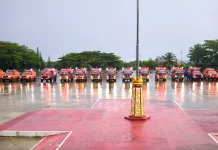 Pemkab Kutai Barat Serahkan 10 Unit Damkar untuk 10 Kecamatan