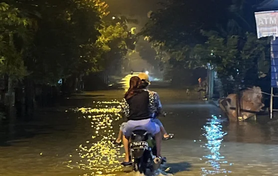Luapan Sungai di Mojokerto Merendam Puluhan Rumah Warga
