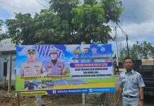 Awas! Jasa Raharja dan Satlantas Pasang Baliho Peringatan Rawan