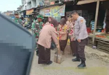 Polsek Baradatu Wujudkan Lingkungan Sehat