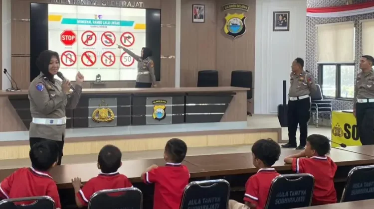 Satlantas Polres Soppeng Gelar Polisi Sahabat Anak