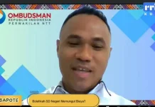 Ombudsman NTT Tegaskan Larangan Pungutan di SD Negeri