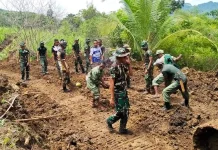 TMMD Bangun Jalan 4,4 Km di Werang