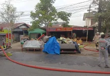 Satu Unit Rumah Terbakar di Jalan Rajawali, Sukajadi