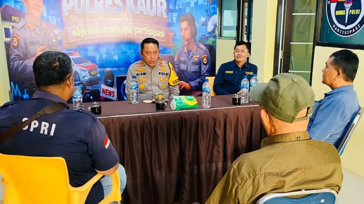 Polres Kaur Perkuat Sinergi Strategis dengan Organisasi Media
