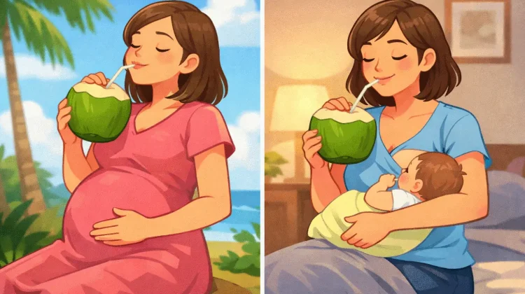 Ibu Hamil dan Menyusui, Bolehkah Minum Air Kelapa?