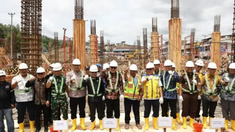 Wako Alfin Letakkan Batu Pertama Pasar Sungai Penuh