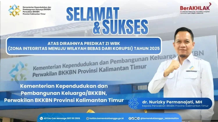 Kemendukbangga-BKKBN, Perwakilan BKKBN Kaltim Raih Predikat ZI WBK
