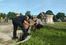 Bupati Pasbar Pimpin Gotong Royong Jelang Ramadan