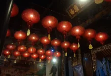 Disperkim Kota Madiun Pasang 300 Lampion Sambut Imlek 2026
