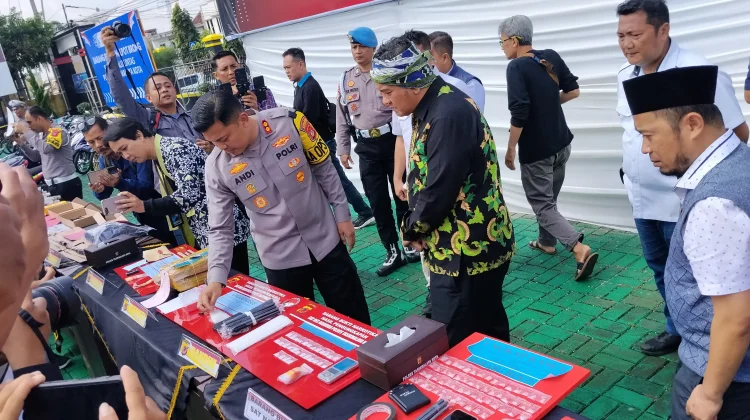 Polresta Tasikmalaya Ungkap Belasan Kasus Curanmor dan Narkoba