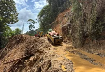 Kepala BBPJN Turun Langsung Tangani-Longsor di Jalur Jayapura–Wamena
